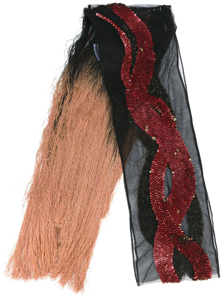 Rockins - Sequins Snake Scarf - Women - Nylon - One Size, Black, Nylon