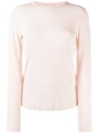 Calvin Klein Crew Neck Jersey Top - Pink