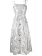 Rejina Pyo 'issy' Sleeveless Tinsel Dress, Women's, Size: 12, Grey, Polyester