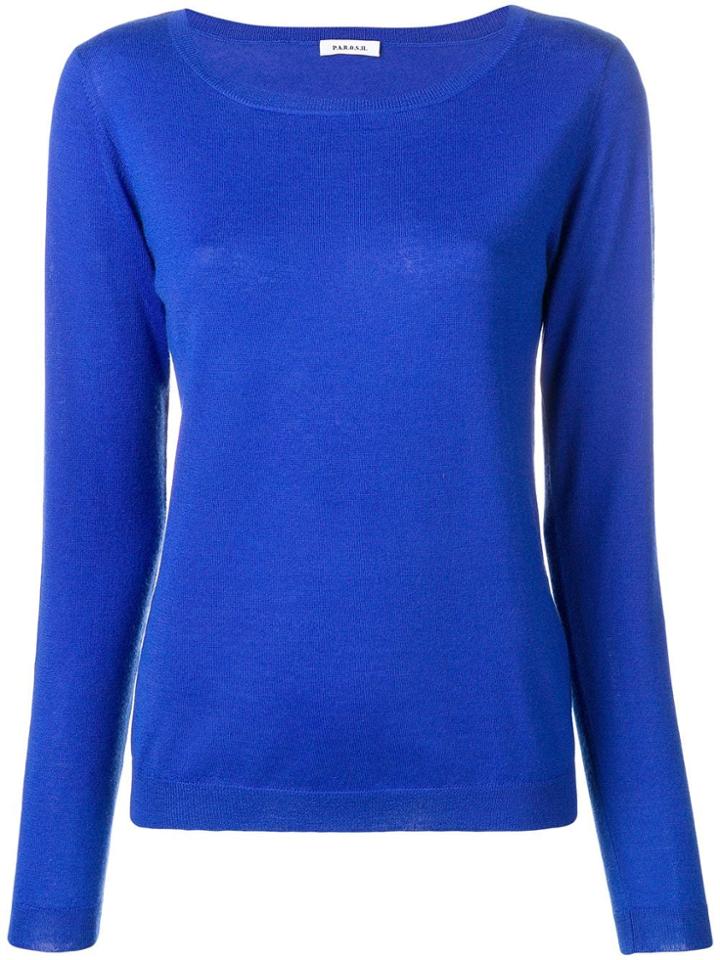 P.a.r.o.s.h. Cashmere Pullover - Blue