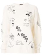 Mother Leave A Message Sweater - White