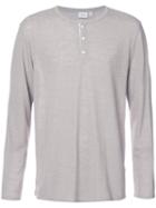 Onia - Miles Henley T-shirt - Men - Linen/flax/polyester - M, Nude/neutrals, Linen/flax/polyester