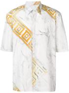 Versace Collection Greek Key Print Shirt - White