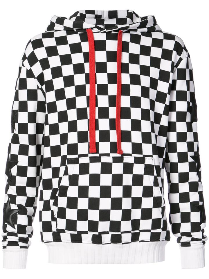Amiri Checked Hoodie - Black