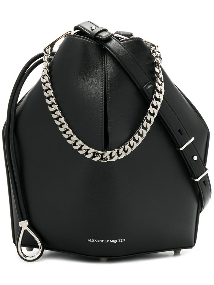 Alexander Mcqueen Bucket Bag - Black