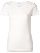 Barrie Romantic Timeless Cashmere Top - White