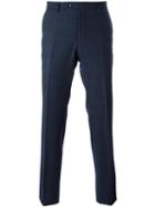 Boss Hugo Boss 't-gilsen' Trousers, Men's, Size: 54, Blue, Cotton/virgin Wool/spandex/elastane