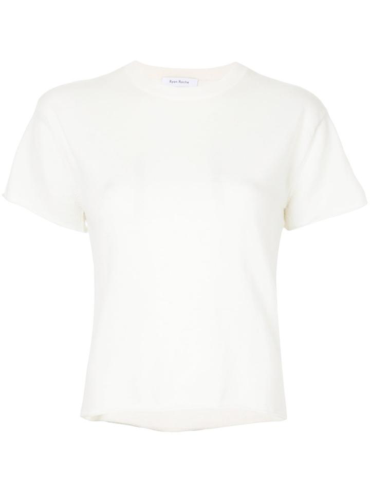 Ryan Roche Crew Neck T-shirt - White