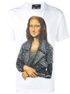 Domrebel Mona Lisa Print T-shirt - White