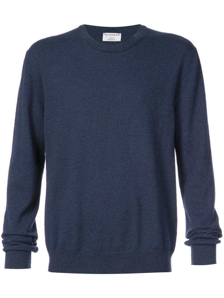 Éditions M.r Classic Crew Neck Jumper - Blue