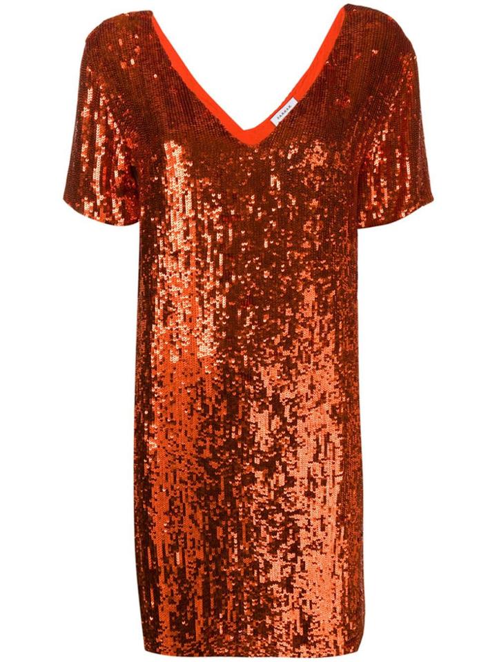 P.a.r.o.s.h. Sequin Embellished Dress - Orange