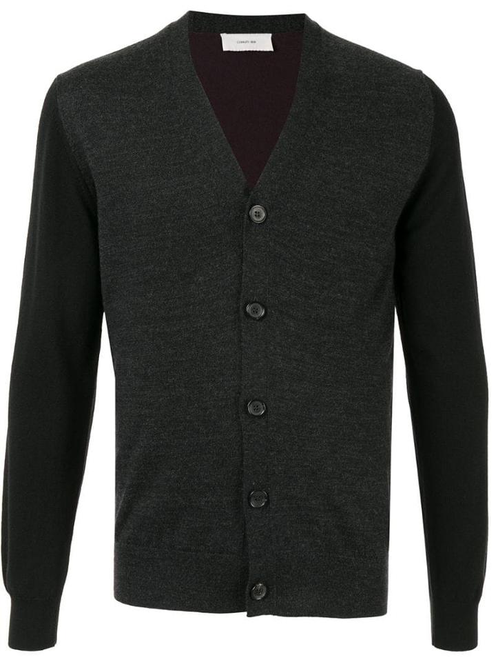 Cerruti 1881 V-neck Cardigan - Black
