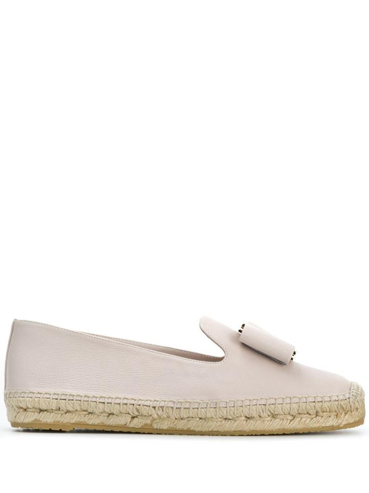 Salvatore Ferragamo Oversize Bow Espadrilles - Pink