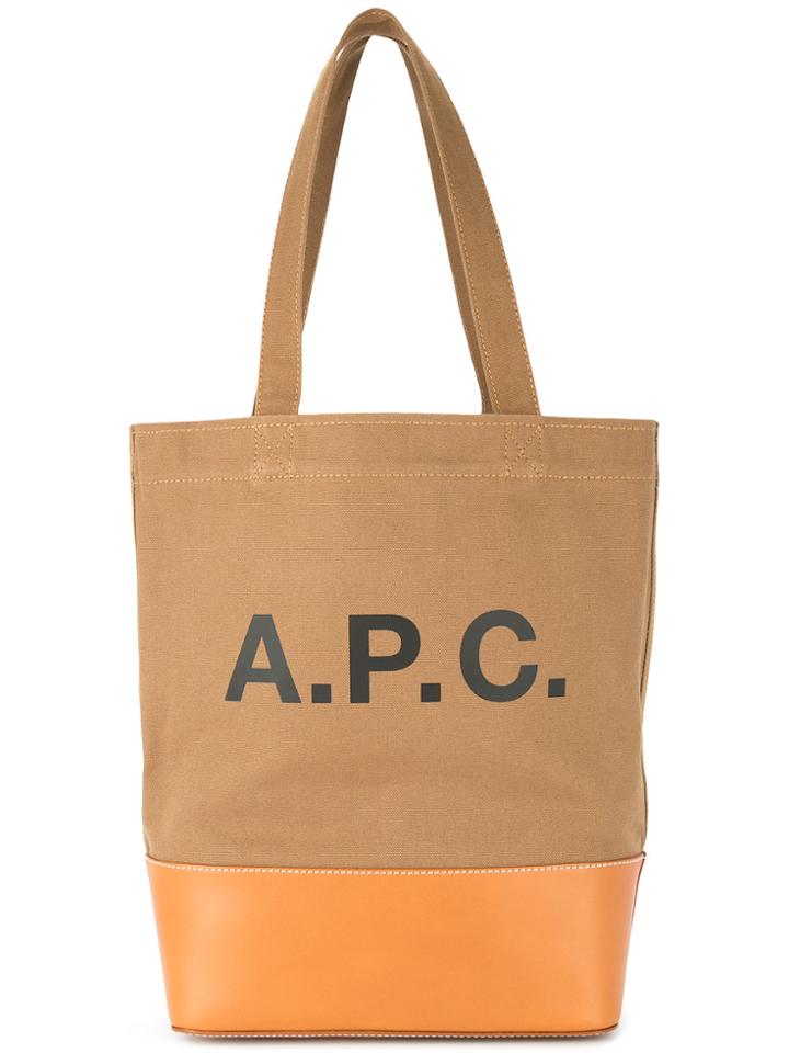 A.p.c. Logo Tote - Brown