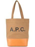 A.p.c. Logo Tote - Brown