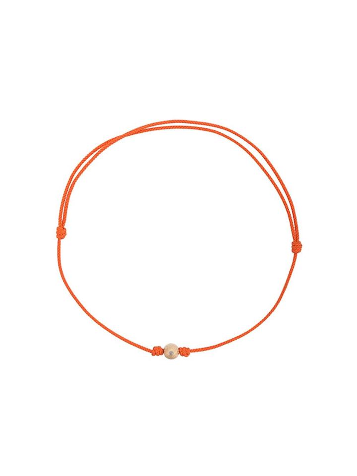 Luis Morais Small Mini Flower Cord Bracelet - Yellow & Orange