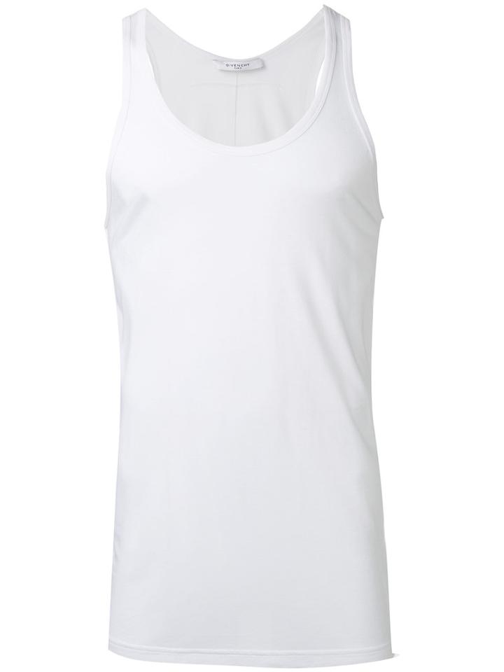 Givenchy Classic Tank Top, Men's, Size: Small, White, Viscose/silk/acrylic/polypropylene