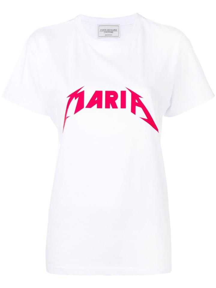 Forte Dei Marmi Couture Maria Print T-shirt - White