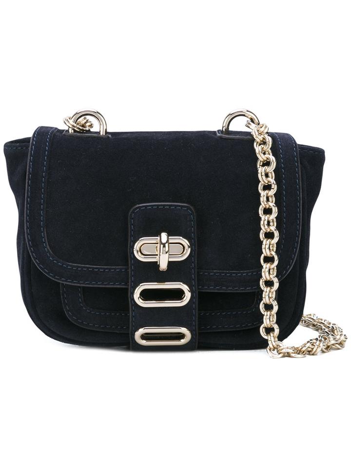 Tila March - Manon Cross Body Bag - Women - Cotton/calf Suede - One Size, Blue, Cotton/calf Suede