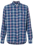 Polo Ralph Lauren - Checked Shirt - Men - Cotton/linen/flax - L, Blue, Cotton/linen/flax
