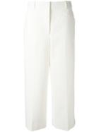 3.1 Phillip Lim Tailored Culottes, Women's, Size: 4, White, Cotton/polyamide/spandex/elastane