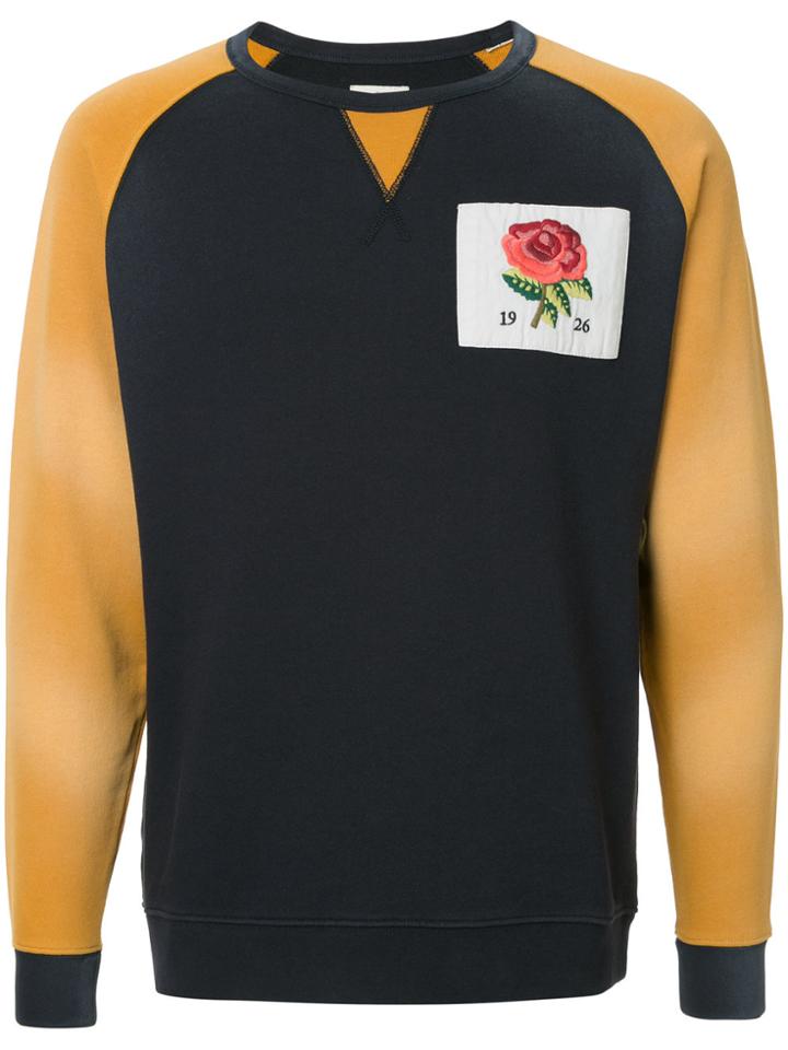Kent & Curwen Colour-block Logo Sweatshirt - Blue