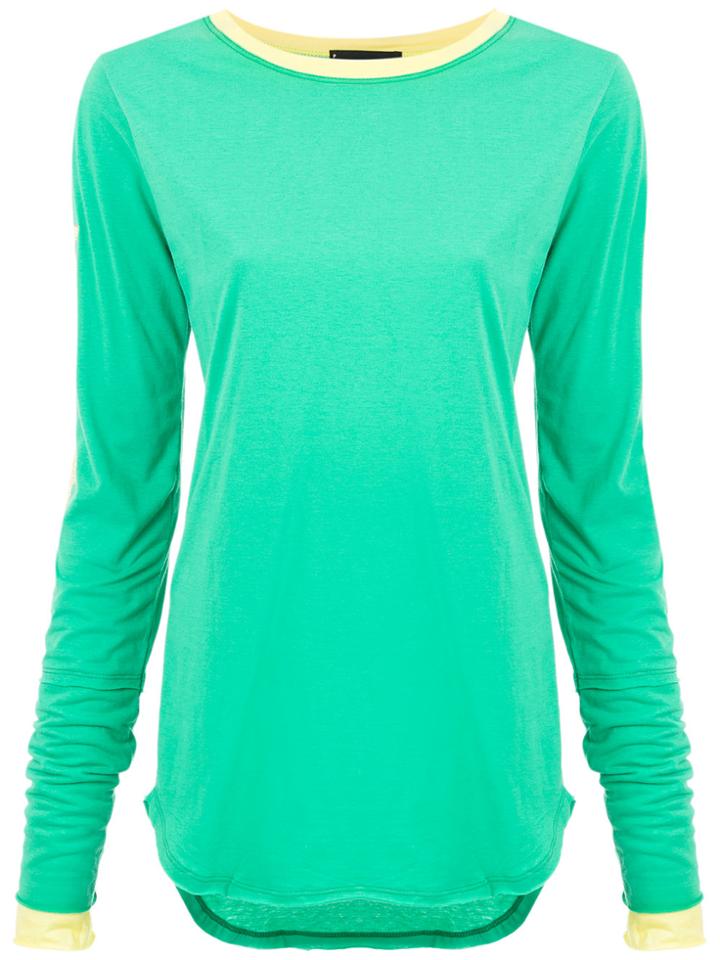 Andrea Bogosian Printed Embellished Blouse - Green