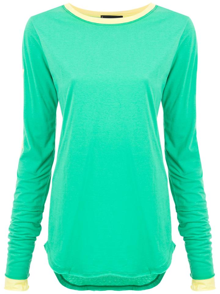 Andrea Bogosian Printed Embellished Blouse - Green