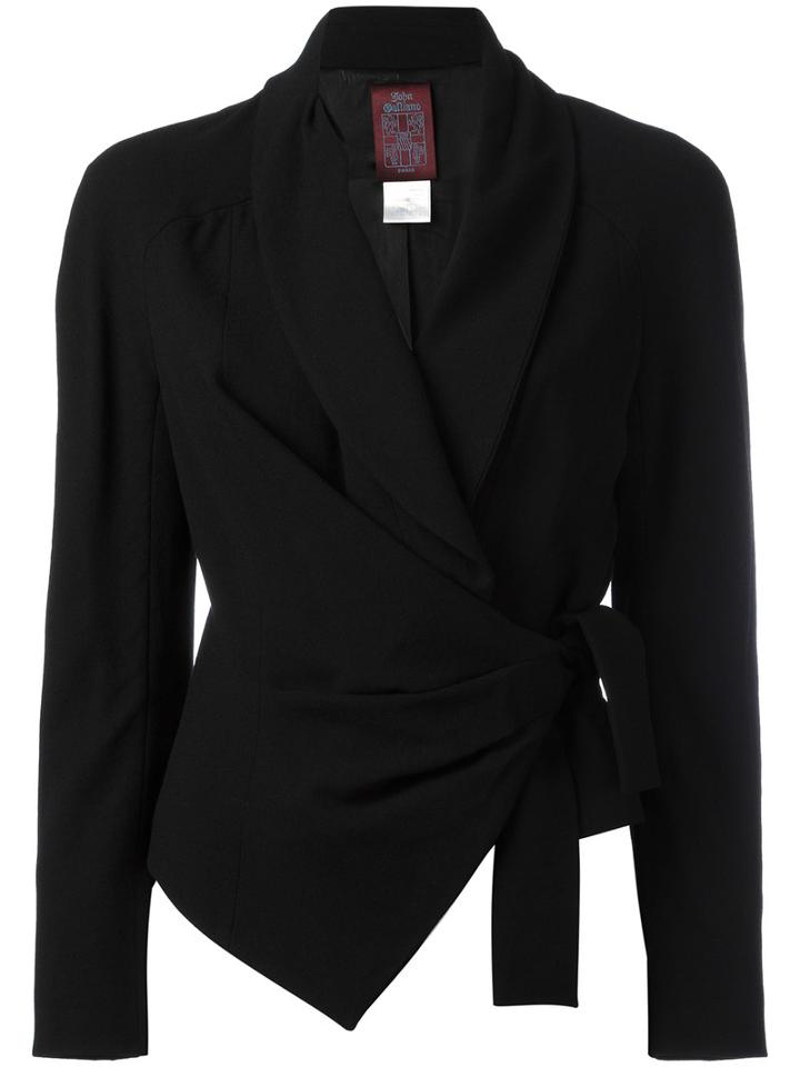 John Galliano Vintage Shawl Collar Jacket, Women's, Size: 42, Black