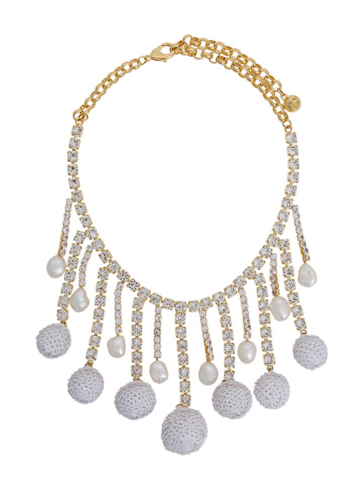 Shourouk Sequinned Necklace - Metallic