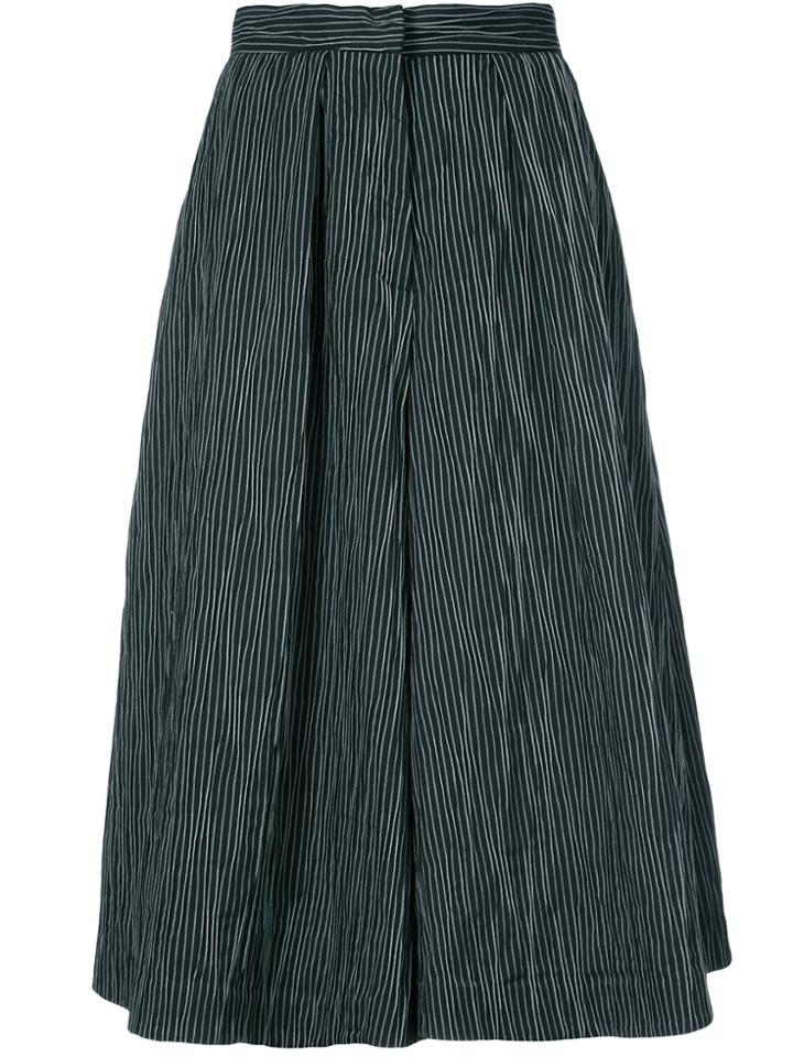 Co Flared Culotte Trousers - Black