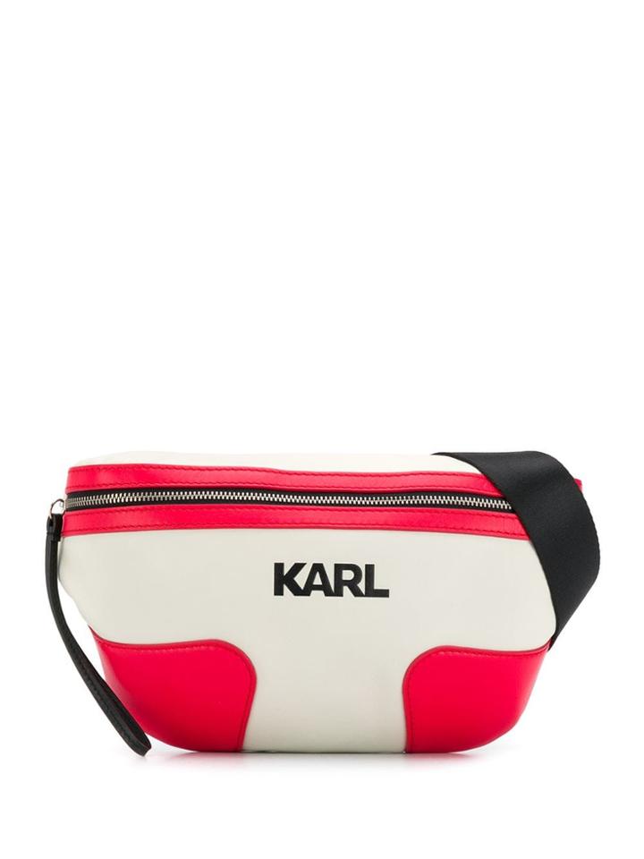 Karl Lagerfeld Classic Brand Belt Bag - Neutrals