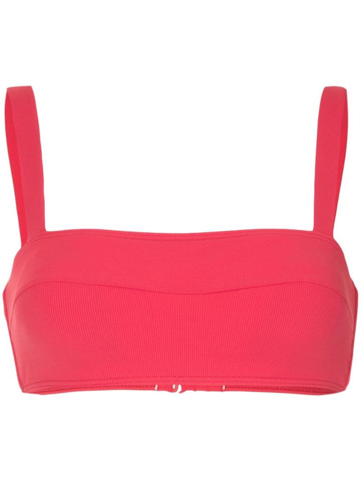 Peony Berry Panel Bandeau - Red