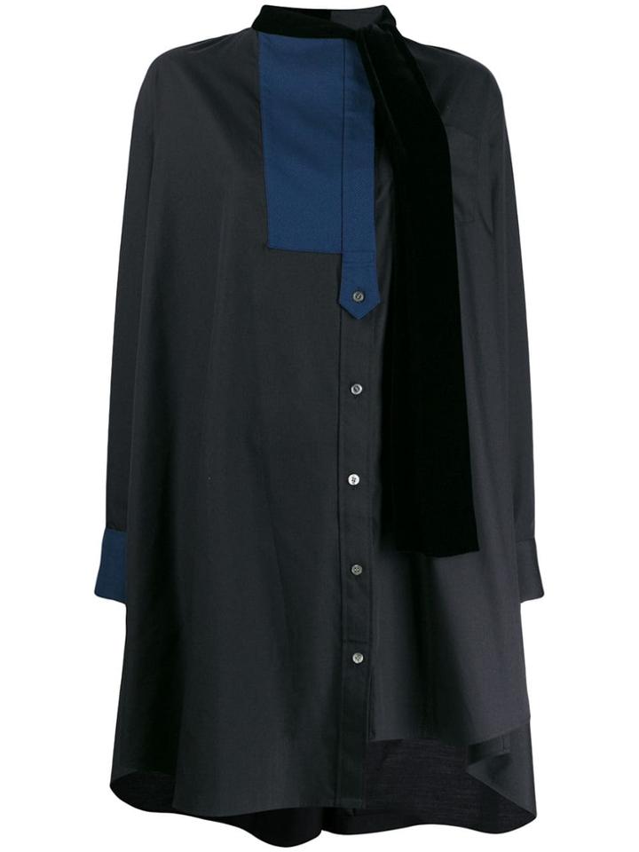 Sacai Oversized Shirt - Black