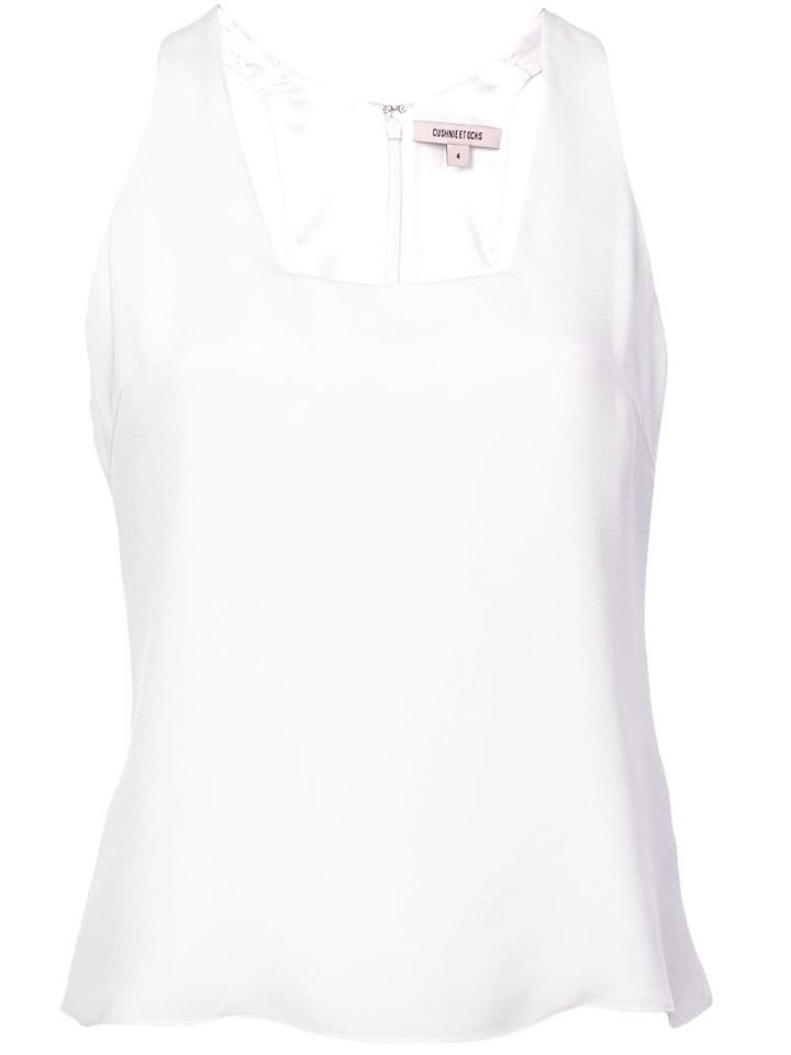 Cushnie Asymmetric Vest Top - White
