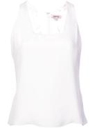 Cushnie Asymmetric Vest Top - White