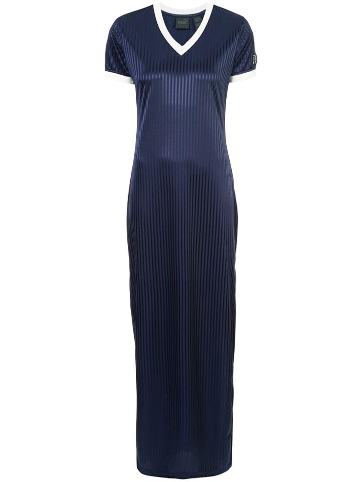 Fenty X Puma V-neck T-shirt Dress - Blue