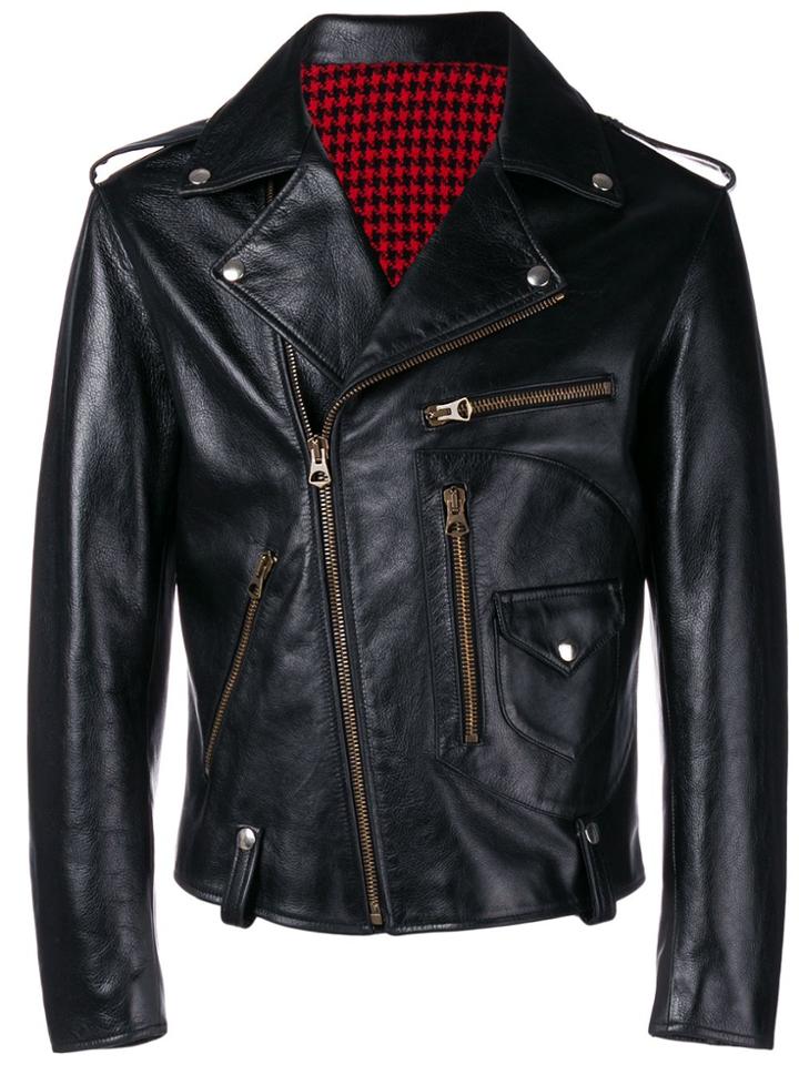 Fortela Classic Biker Jacket - Black