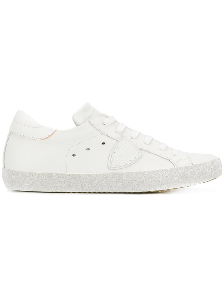 Philippe Model Paris Glitter Sneakers - White
