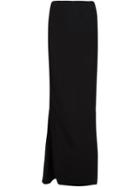Peter Cohen Long Silk Skirt, Women's, Size: Large, Black, Silk