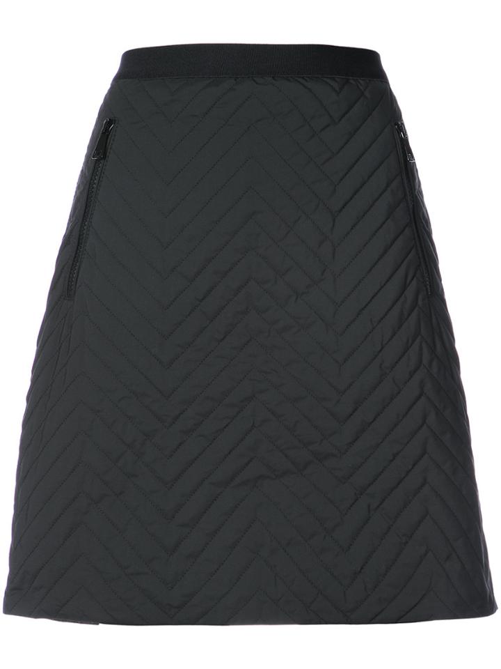 Marc Cain Quilted A-line Skirt - Black