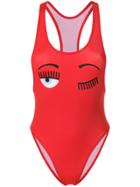 Chiara Ferragni Wink One-piece Swimsuit - Red
