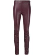 Maison Ullens Textured Skinny Trousers - Purple