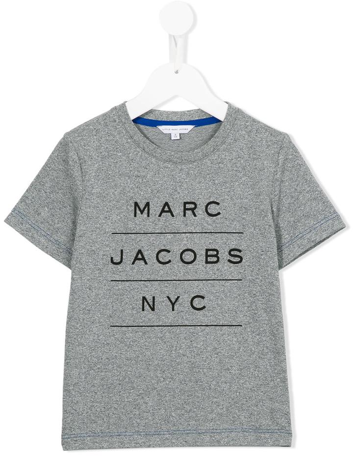 Little Marc Jacobs Logo Print T-shirt, Boy's, Size: 10 Yrs, Grey