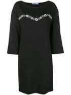 Blumarine Crystal Embellished Dress - Black