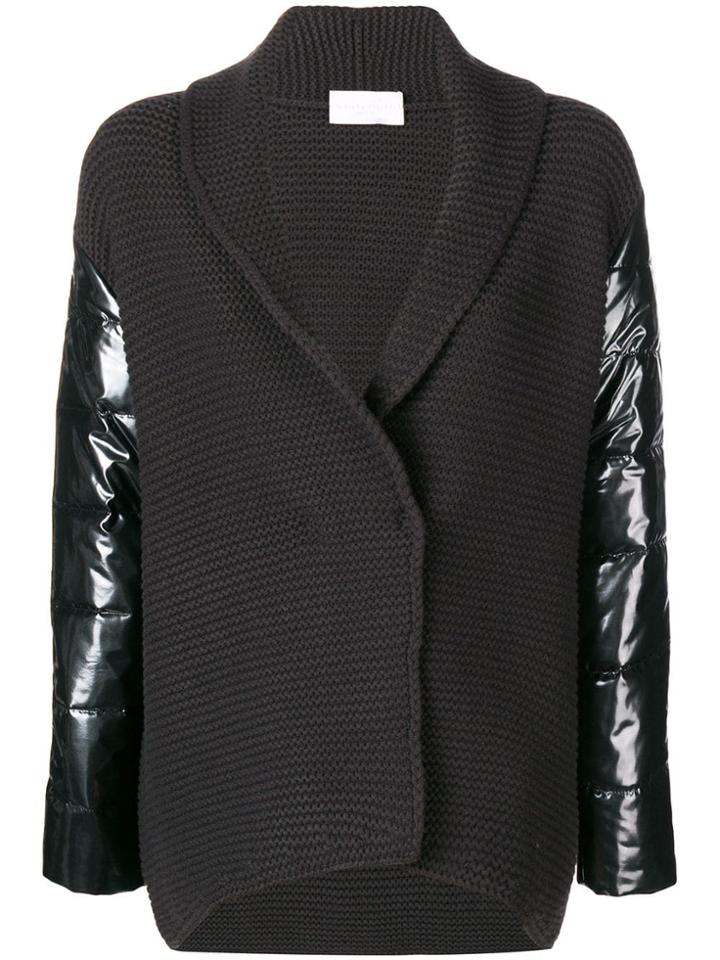 Fabiana Filippi Panelled Cardigan - Brown