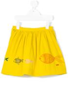 Rykiel Enfant - Embroidered Full Skirt - Kids - Cotton - 2 Yrs, Yellow/orange
