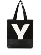 Y's Large Y Tote Bag - Black