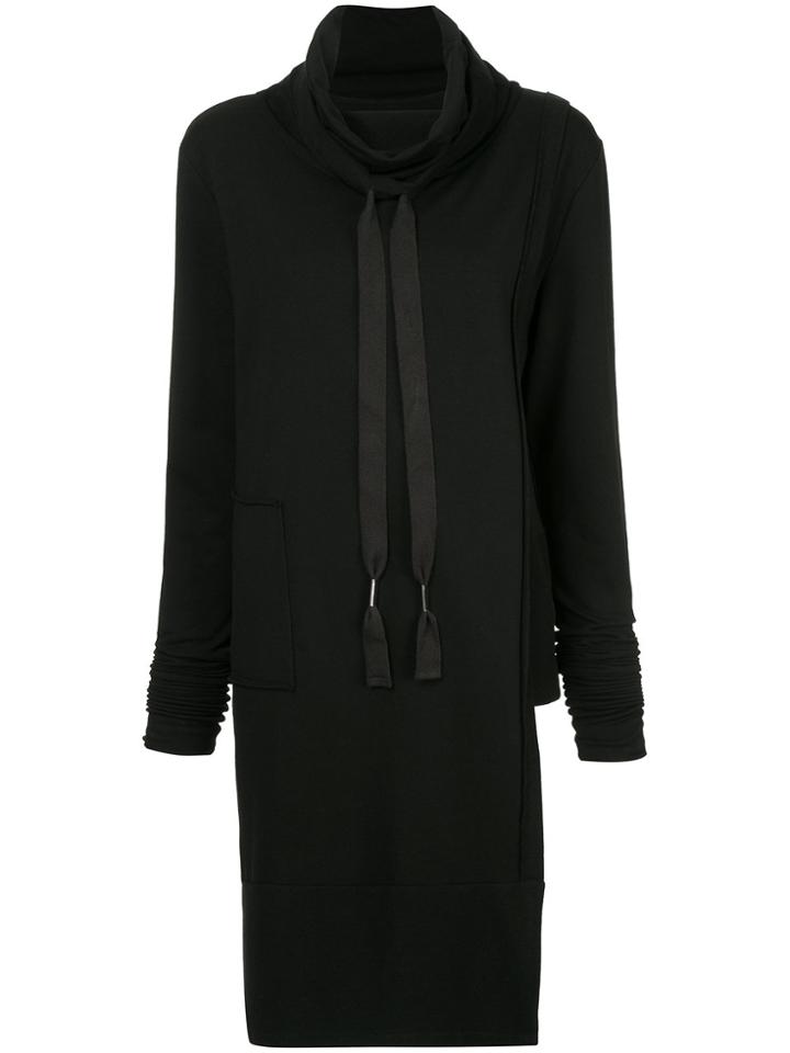 Taylor Roll Neck Oversized Sweatshirt - Black