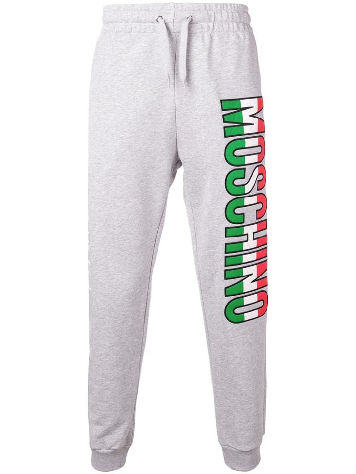 Moschino Tricolour Logo Joggers - Grey